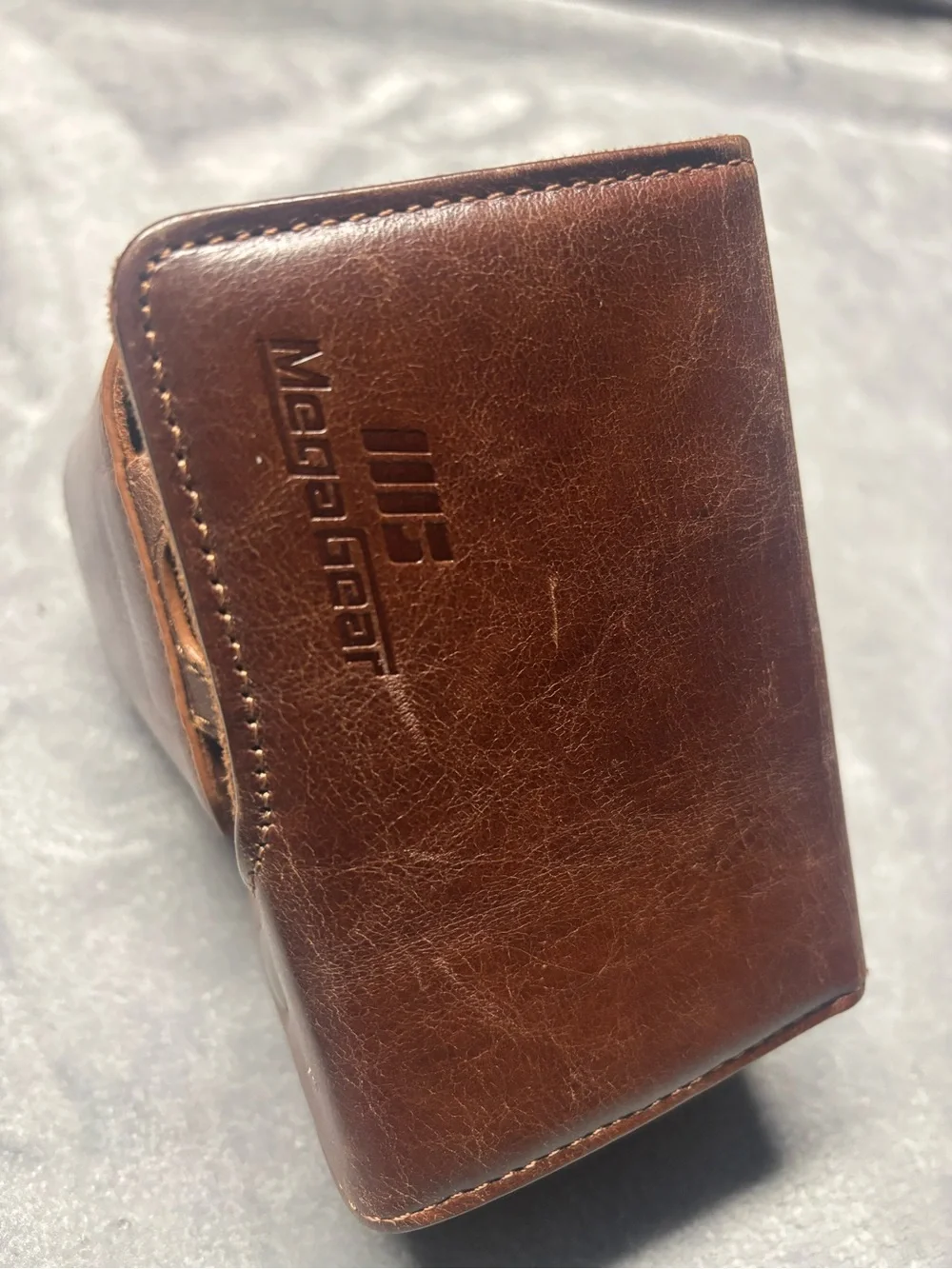 Brown Leather Camera Case for Men